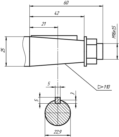 ЦУ 100 входной вал конический.jpg