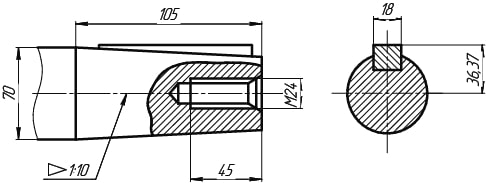 Ч2-80-160 выходной вал конический с внутренней резьбой.jpg